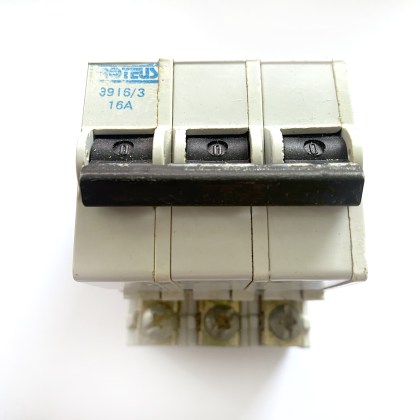Proteus Geyer 3916/3 16A 16 Amp 3 Pole Phase MCB Circuit Breaker Type 3